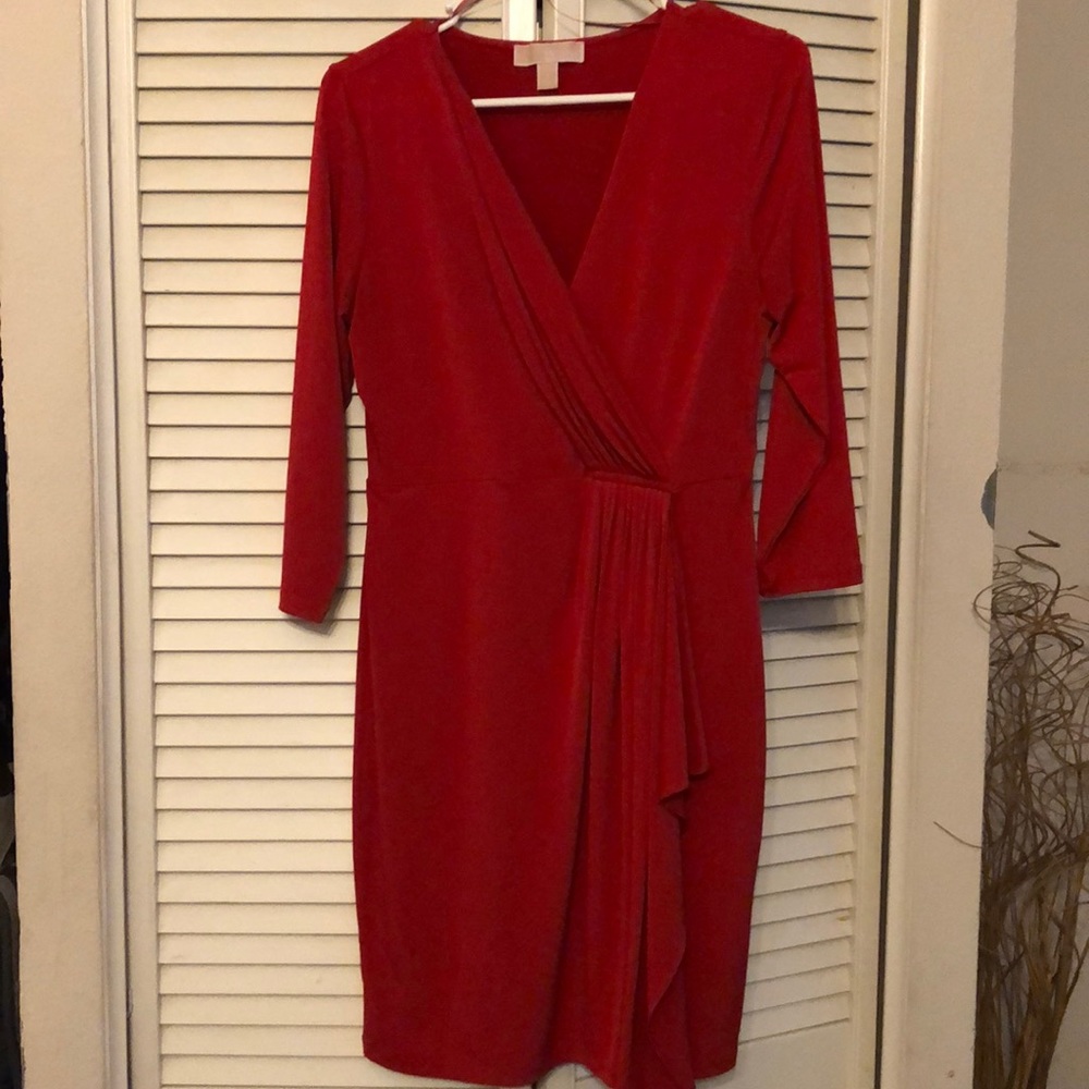 red Michael kors dress 👗
